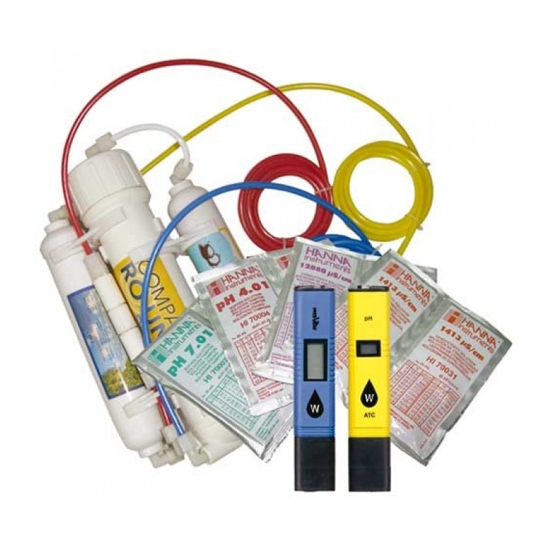 KIT INICIACIÓN HIDROPONÍA (FILTRO OSMOSIS + PHMETRO + CONDUCTIMETRO)