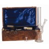 BONG CRISTAL 37CM CON CAJA MADERA LABRADA