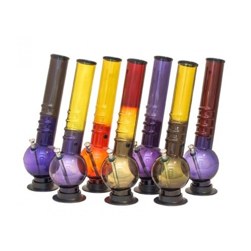 BONG METACRILATO BOLA 2 COLORES 36.5CM