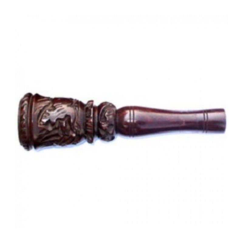 CHILLUM DE MADERA TALLADO GRUESO