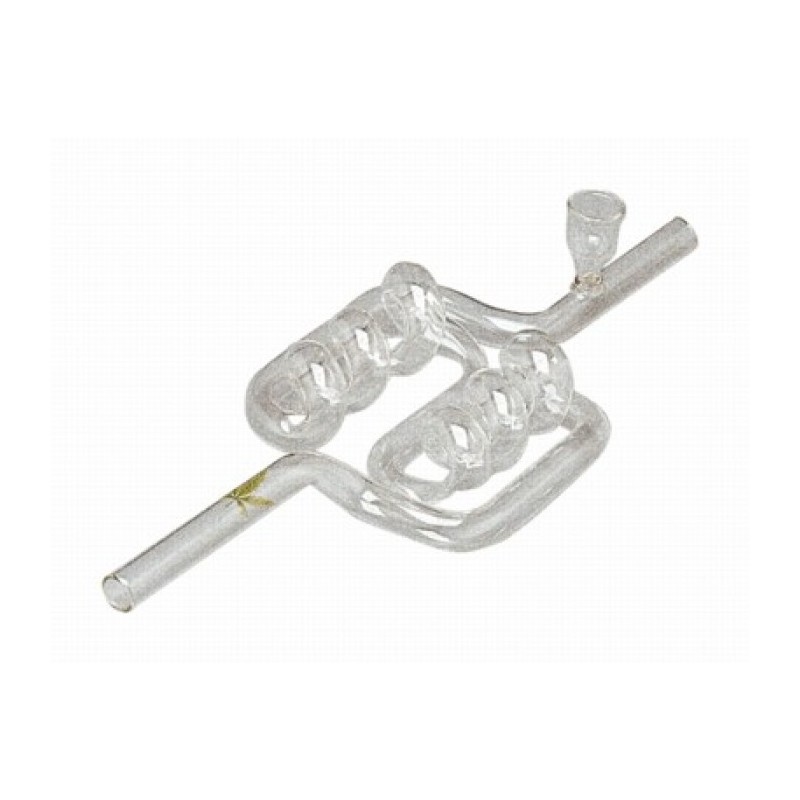 PIPA DE CRISTAL ESPIRAL DOBLE