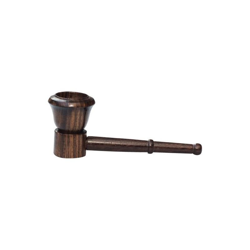PIPA DE MADERA DE PALO DE ROSA PEQUEÑA 9CM