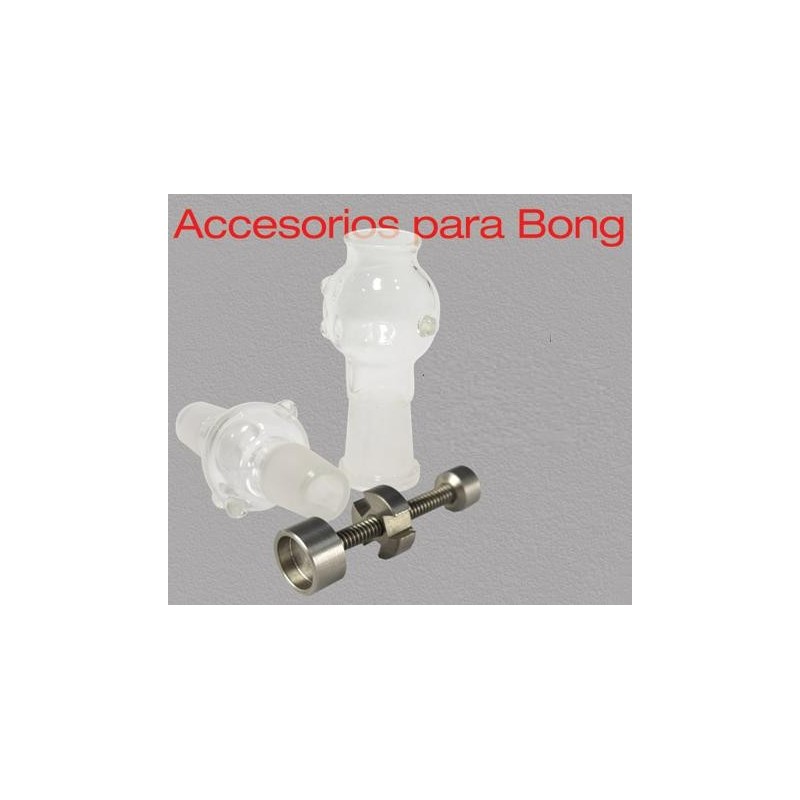 SET BHO PARA BONG 14MM (TORNILLO TITANIO + 2 CAZOLETAS)