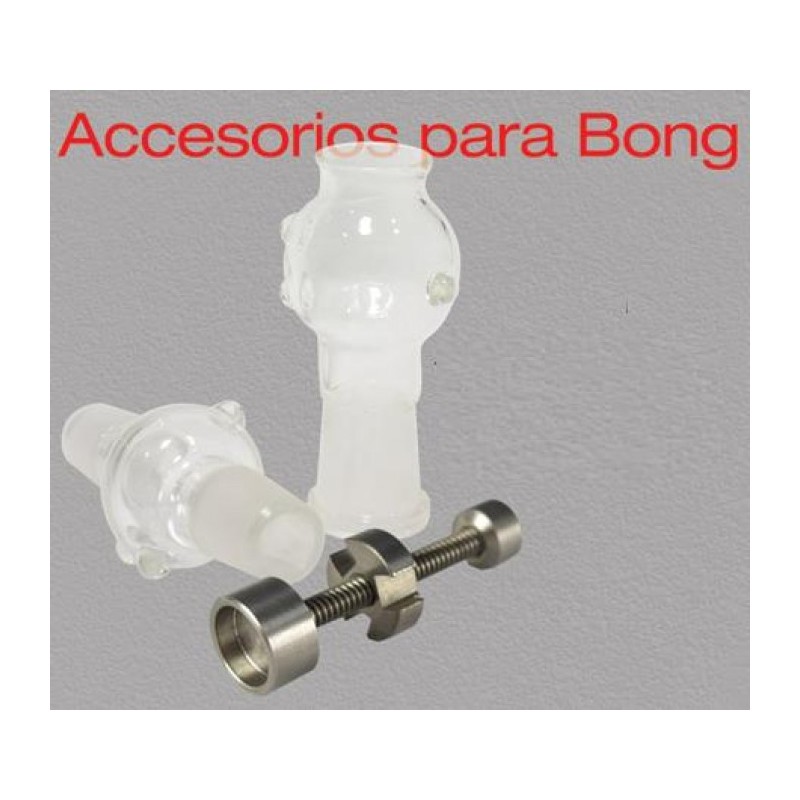 SET BHO PARA BONG 19MM (TORNILLO TITANIO + 2 CAZOLETAS)