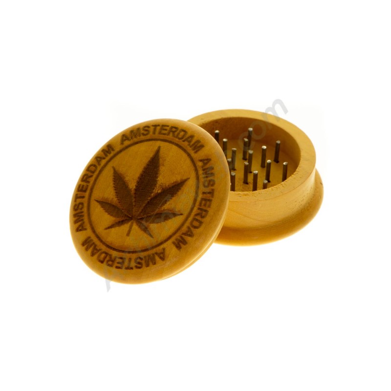 GRINDER DE MADERA HOJA MARIHUANA
