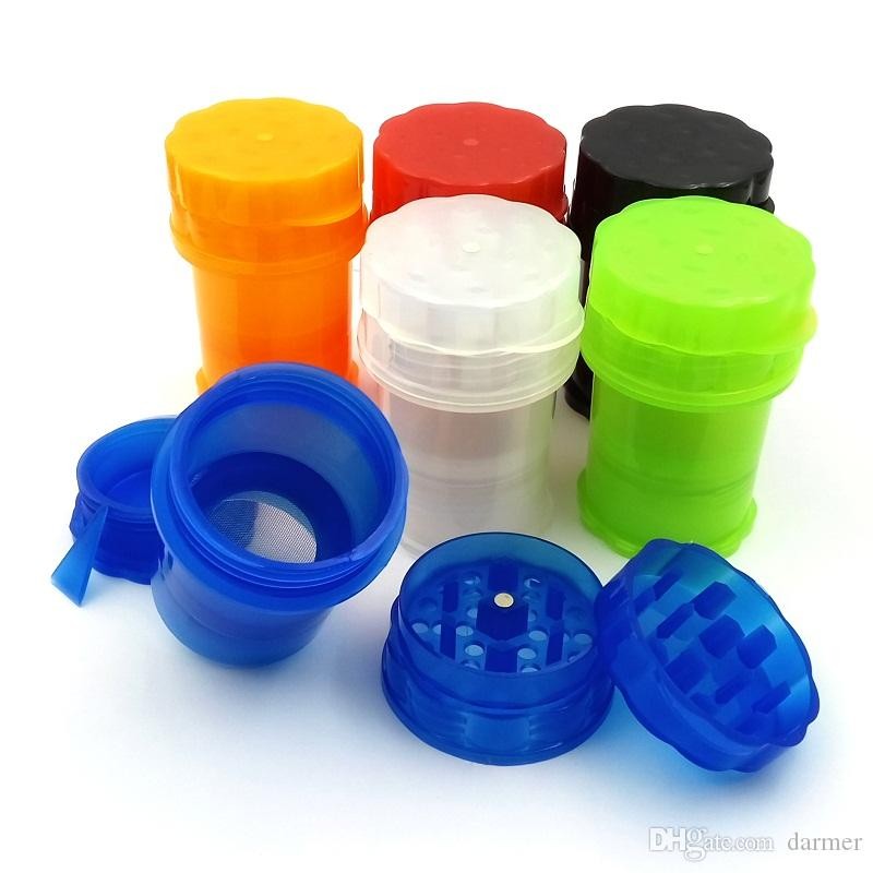 GRINDER BOTE DE PLÁSTICO 3 PARTES