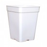 MACETA BLANCA CUADRADA 22X22X27 (11L)
