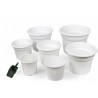 MACETA BLANCA REDONDA 25CM (10LT)