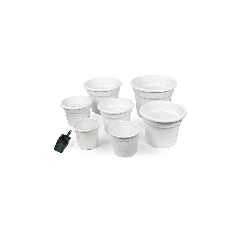 MACETA REDONDA BLANCA 56CM (65 L)